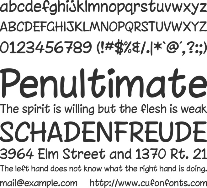 Chinacat font preview