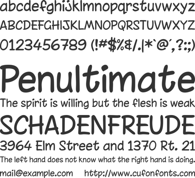 Chinacat font preview
