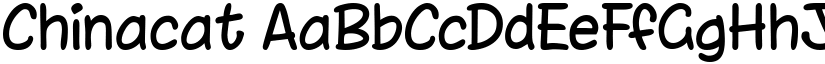 Chinacat font