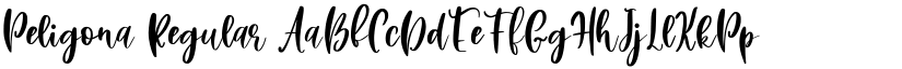 Peligona Regular font