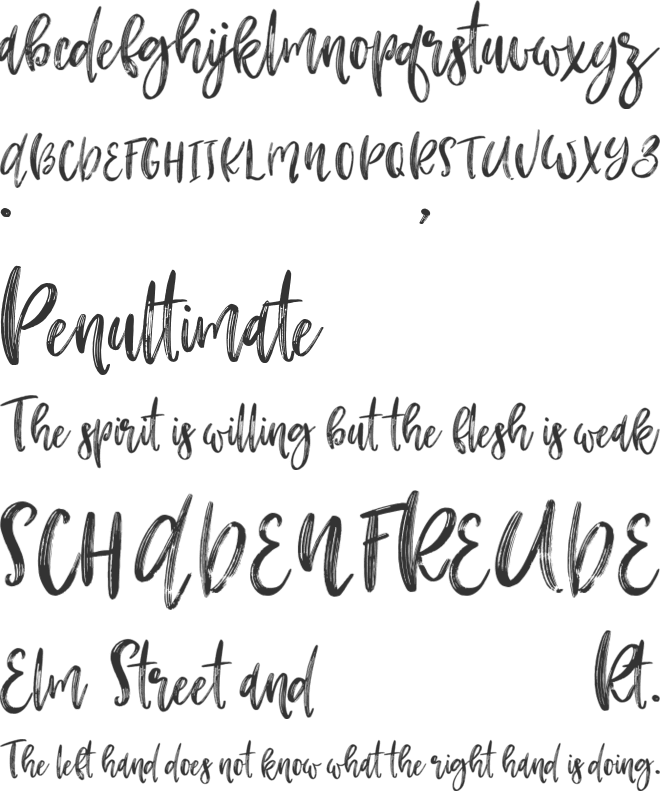 Pamerlone font preview