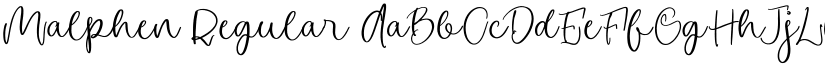 Malphen Regular font