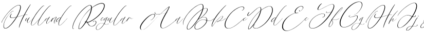 Hulland Regular font