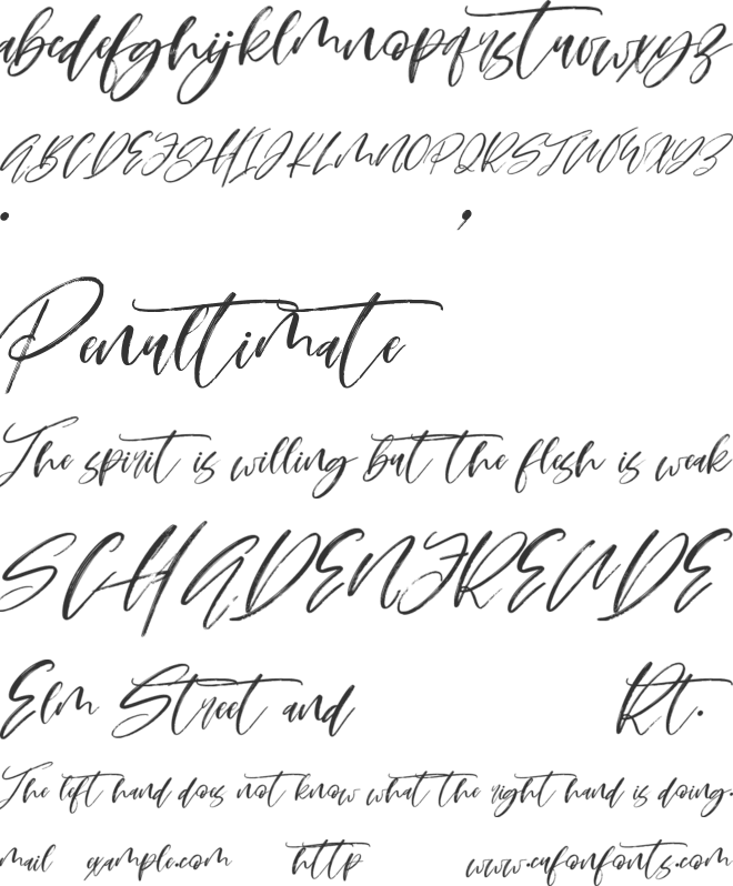 Helmatica font preview