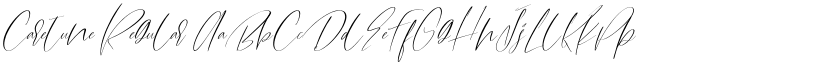 Caretune Regular font