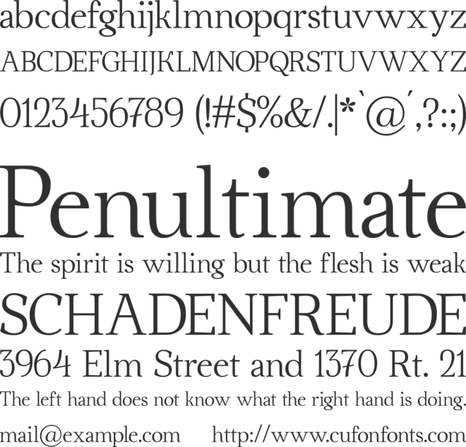 Ahellya font preview