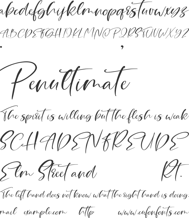 Callindo font preview