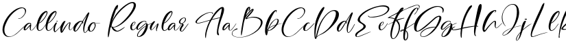 Callindo Regular font