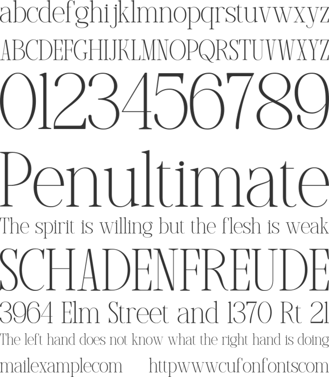 Ungaraca font preview