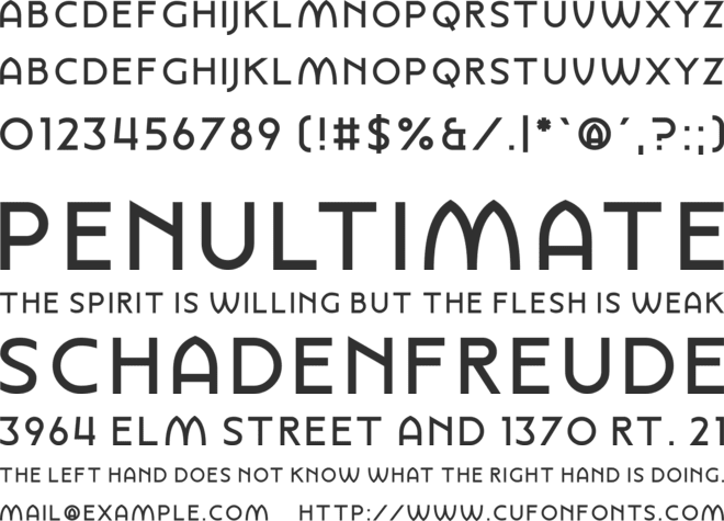 Knight Vision font preview