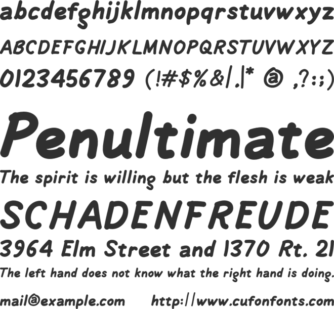 Chagia font preview