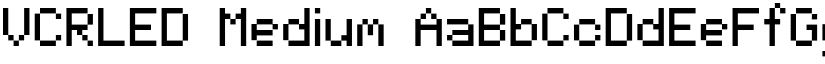 VCRLED Medium font