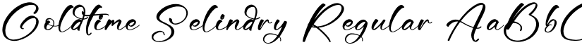 Goldtime Selindry Regular font