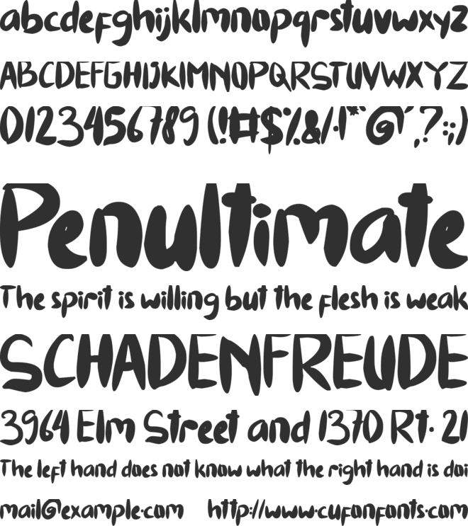 Spring Display font preview