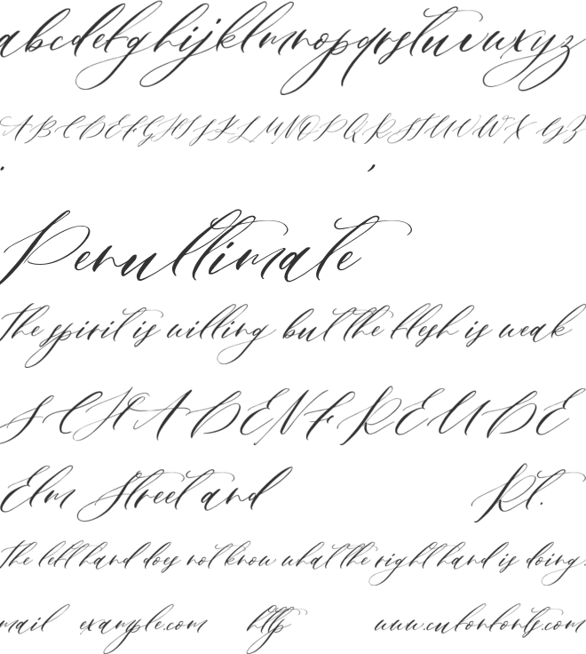 Berttany Laureng font preview