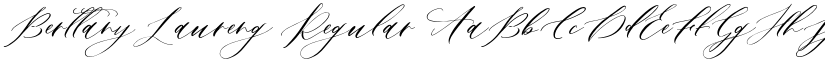 Berttany Laureng Regular font