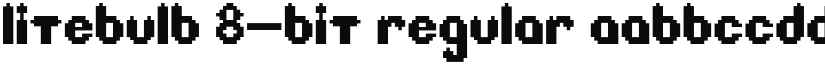 Litebulb 8-bit Regular font