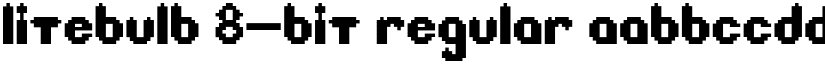 Litebulb 8-bit Regular font