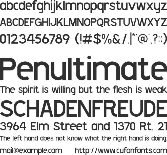 Shackle font preview