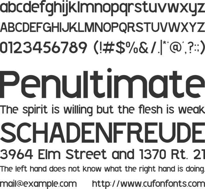 Shackle font preview