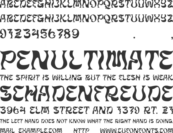 Quiet Sound font preview