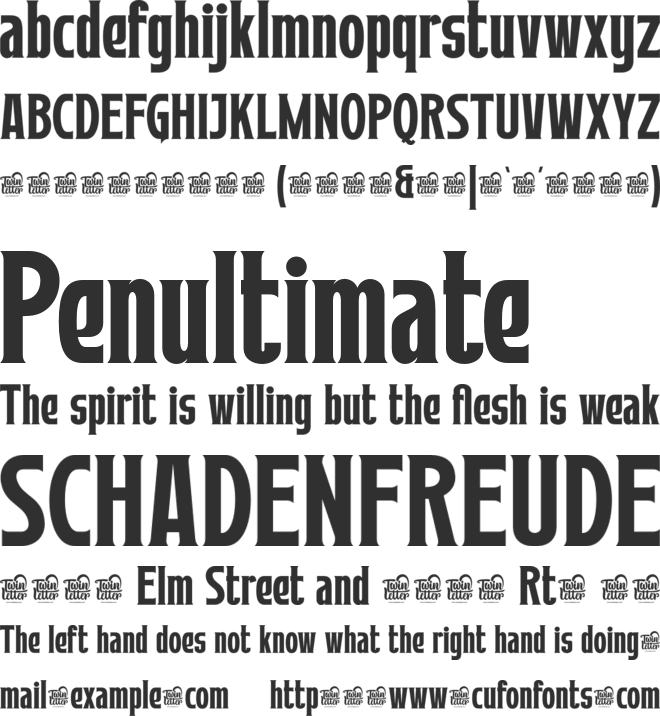 MATHER LAORD trial font preview