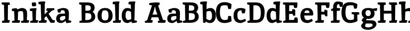 Inika Bold font