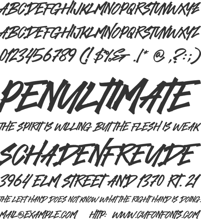 Dominos Blast font preview