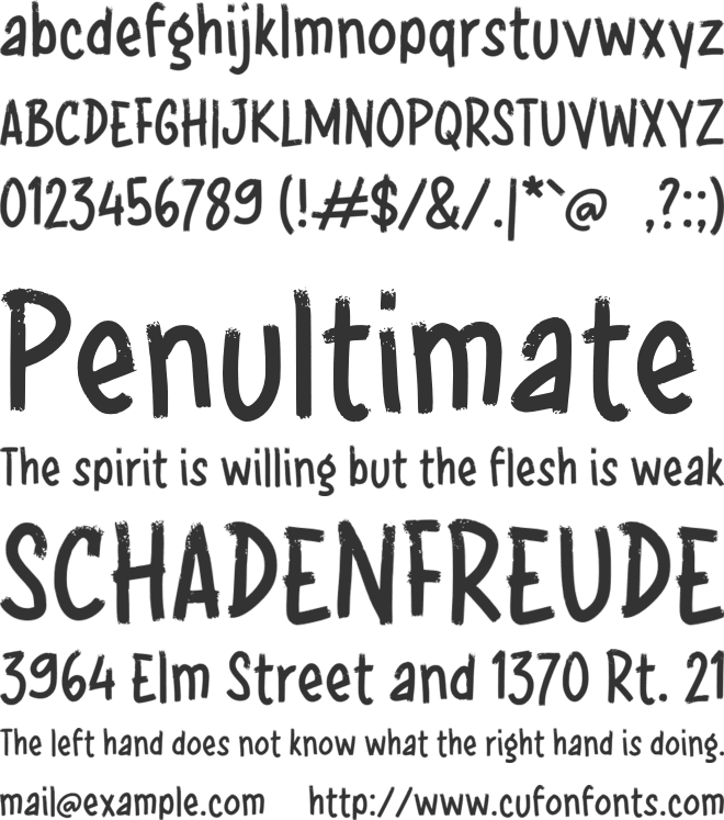 g Gedean font preview