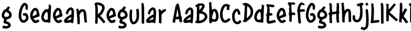 g Gedean Regular font