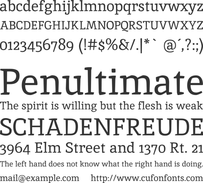 Inika font preview