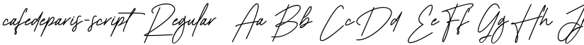cafedeparis-script Regular font