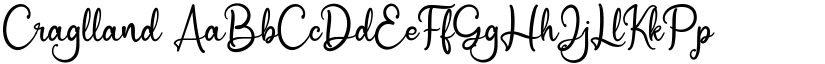 Craglland font