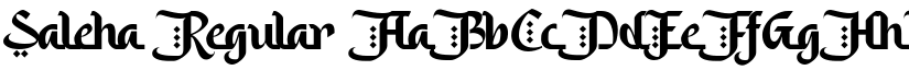 Saleha Regular font