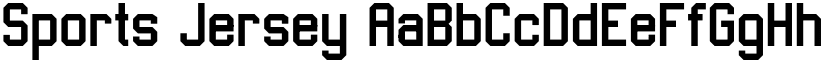 Sports Jersey font