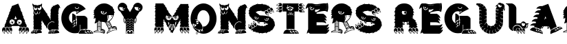 Angry Monsters Regular font