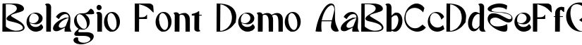 Belagio Font Demo font