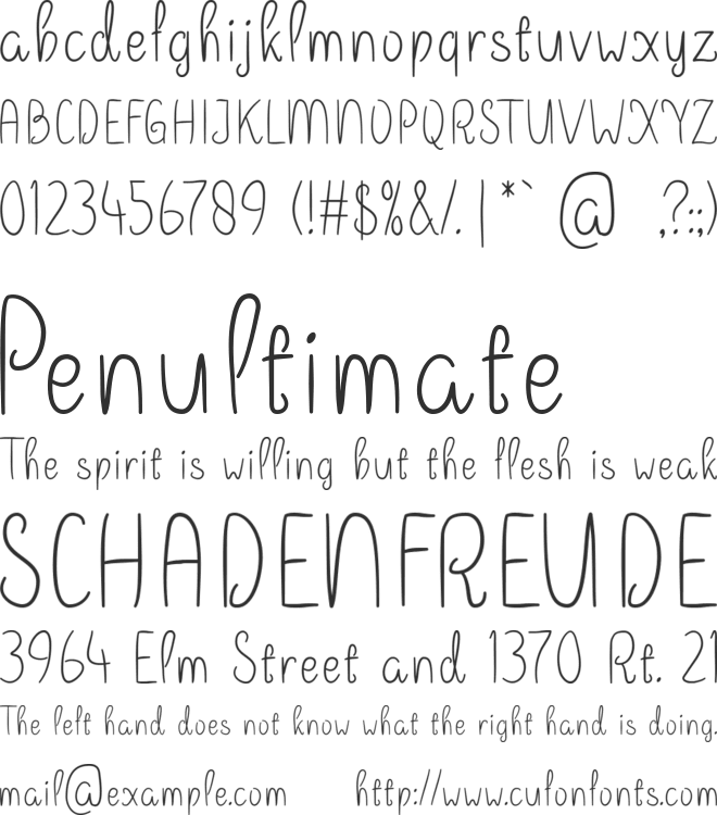 Gome font preview