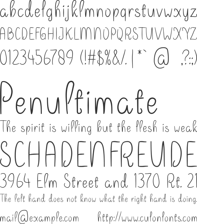 Gome font preview