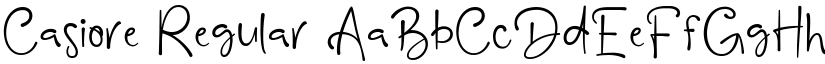 Casiore Regular font
