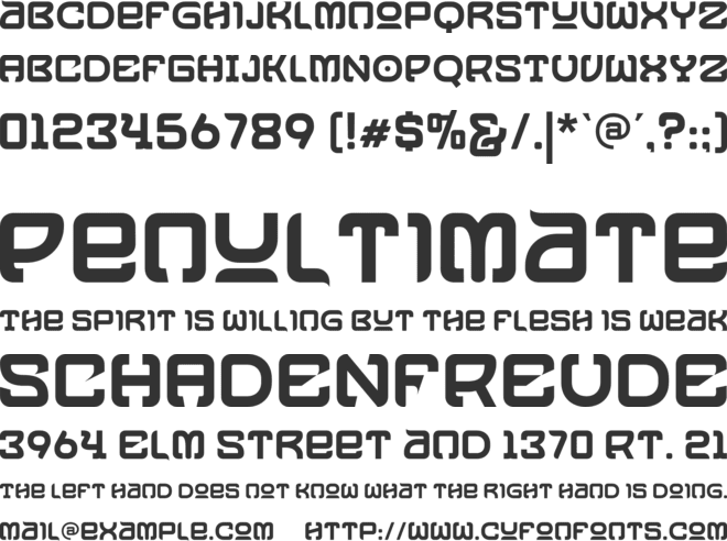 Kocak font preview