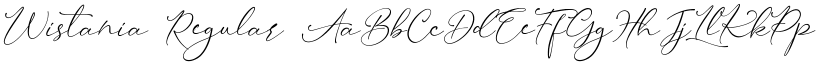 Wistania Regular font