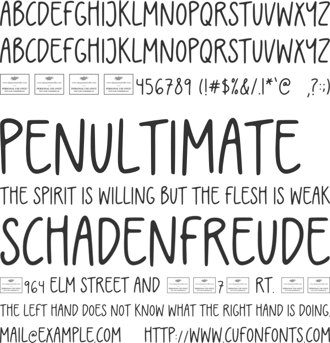 Magic Rainbow font preview