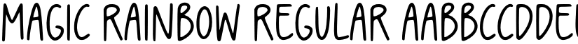 Magic Rainbow Regular font