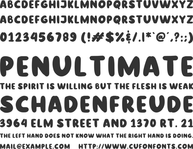 Sunrise Orange font preview