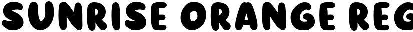 Sunrise Orange Regular font