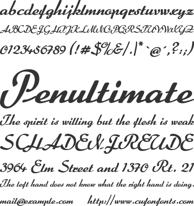 Rumburak font preview