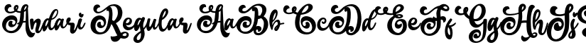Andari Regular font