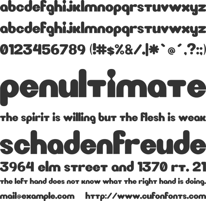 New LiteBulb font preview