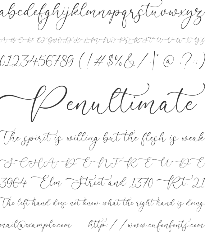 Daytonica font preview